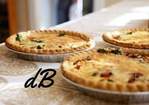 quiche con roquefort y nueces en la freidora sin aceite