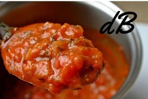 receta de salsa de piquillos y frambuesas en freidora de aire
