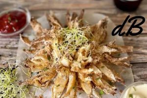 receta de flor de cebolla en freidora sin aceite saludable