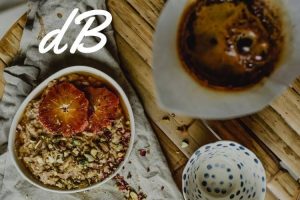 receta de porridge de avena y chocolate en freidora sin aceite
