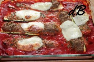 Receta de calabacines rellenos de carne en freidora sin aceite