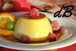 Receta de flan de naranja en freidora sin aceite