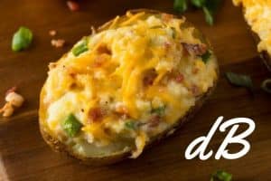 Receta de patata rellena fitness en freidora sin aceite