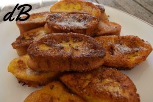 Receta de torrijas caseras en freidora sin aceite con leche saludables