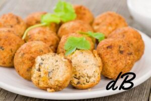 Receta de albóndigas vegetarianas con grelos en freidora sin aceite