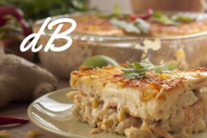 Receta de lasaña de espárragos y atún en freidora sin aceite