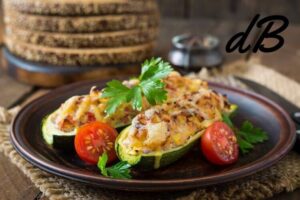 Receta de calabacín relleno de pollo en freidora sin aceite