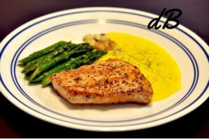 Receta de salmón con espárragos verdes en freidora sin aceite
