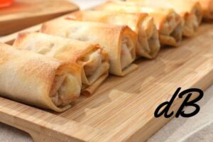 Rollitos filo de salmon en airfryer