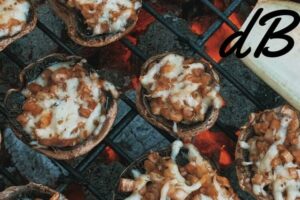 Receta de champiñones rellenos de gorgonzola en freidora sin aceite