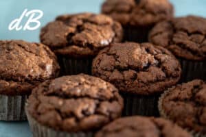 Receta de muffin de chocolate en freidora sin aceite