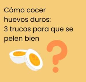 Como cocer huevos duros que se pelen bien