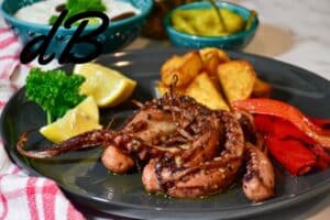 Receta de pulpo con mojo picón en freidora sin aceite