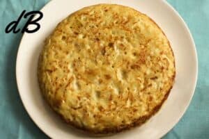 Receta de tortilla de patatas en freidora sin aceite fácil