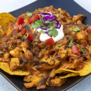 como hacer nachos con pollo mechado en la freidora sin aceite fácil