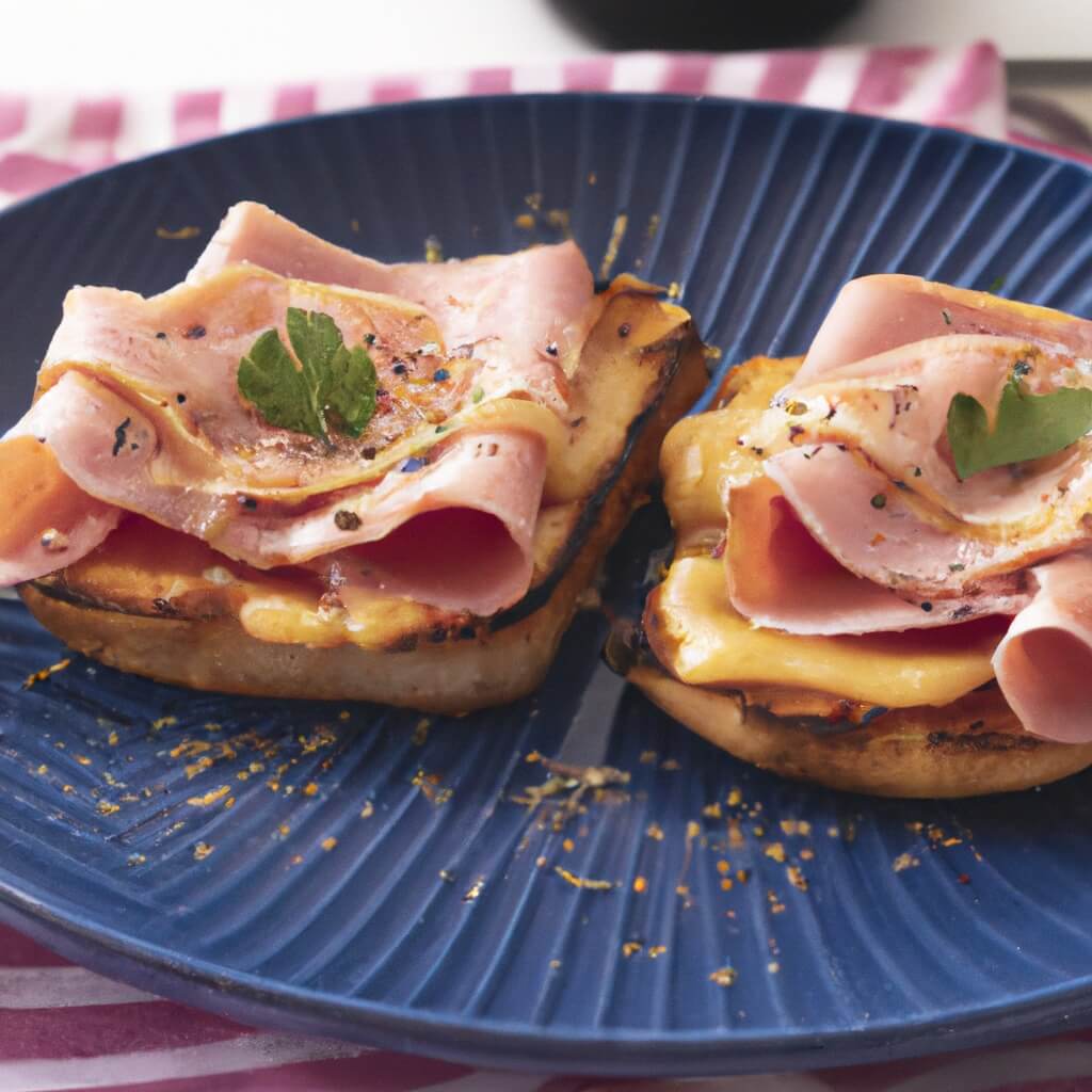 como hacer tostadas francesas con jamón york y queso en freidora de aire